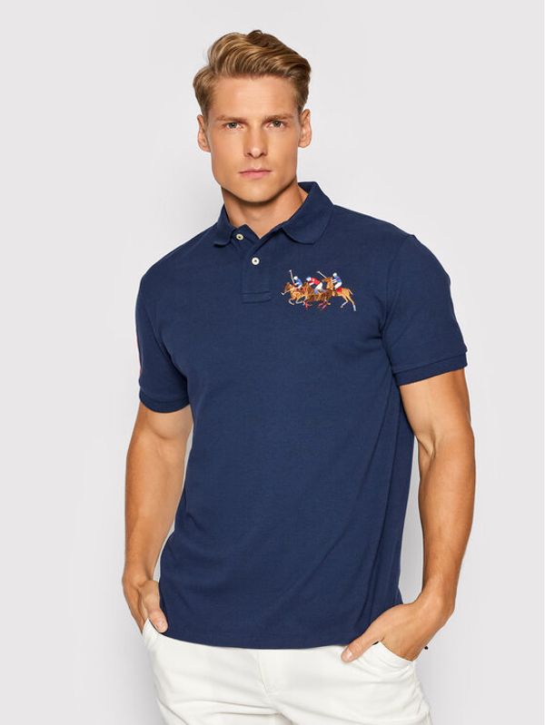 Polo Ralph Lauren Polo Ralph Lauren Polo Ssl 710814437003 Tamnoplava Slim Fit