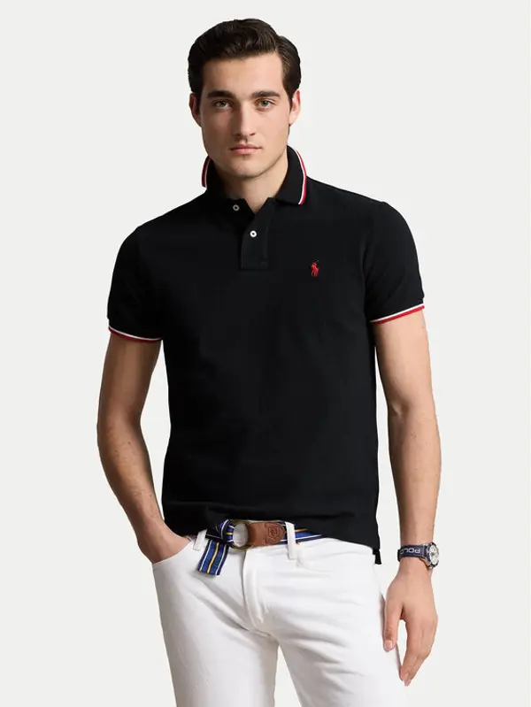 Polo Ralph Lauren Polo Ralph Lauren Polo Ssl 710842621001 Crna Slim Fit