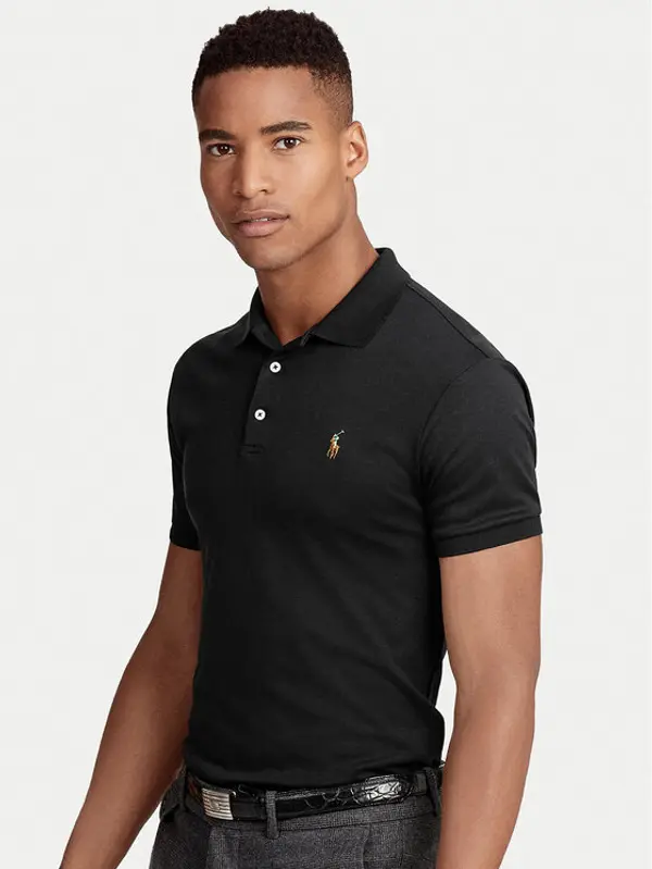 Polo Ralph Lauren Polo Ralph Lauren Polo Ssl-Knt 710685514002 Crna Slim Fit