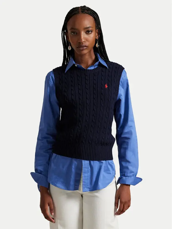 Polo Ralph Lauren Polo Ralph Lauren Prsluk 211971882501 Tamnoplava Slim Fit