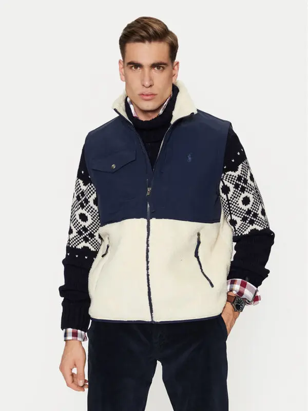 Polo Ralph Lauren Polo Ralph Lauren Prsluk 710854959008 Svijetlo bež Regular Fit