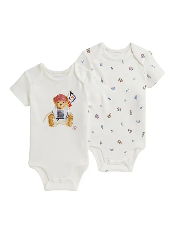 Polo Ralph Lauren Polo Ralph Lauren Set dječjih bodyja﻿ 320B14078001 Bijela
