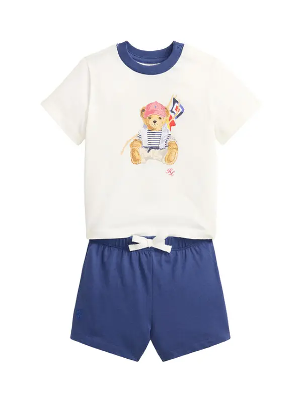 Polo Ralph Lauren Polo Ralph Lauren Set majica i hlače 320B14037001 Plava Regular Fit