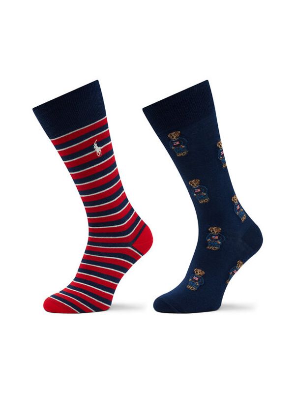 Polo Ralph Lauren Polo Ralph Lauren Set od 2 para muških visokih čarapa 449892838001 Šarena