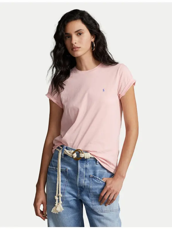 Polo Ralph Lauren Polo Ralph Lauren T-shirt 211898698004 Ružičasta Regular Fit