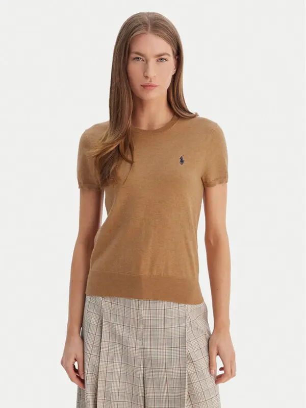 Polo Ralph Lauren Polo Ralph Lauren T-shirt 211971872007 Bež Slim Fit