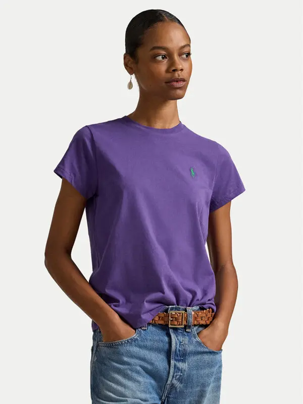 Polo Ralph Lauren Polo Ralph Lauren T-shirt 211B14605002 Ljubičasta Classic Fit