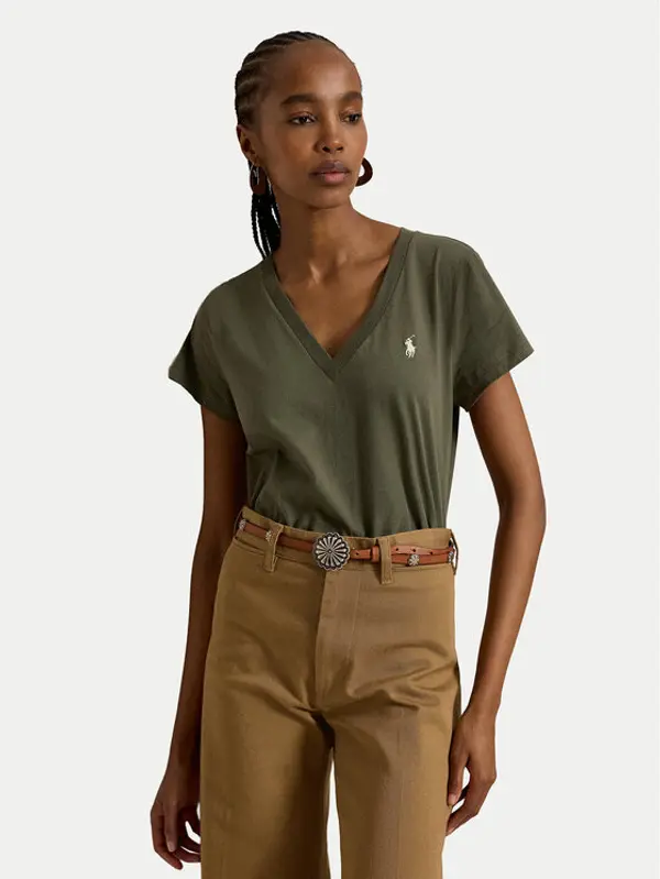 Polo Ralph Lauren Polo Ralph Lauren T-shirt 211B14611005 Zelena Regular Fit