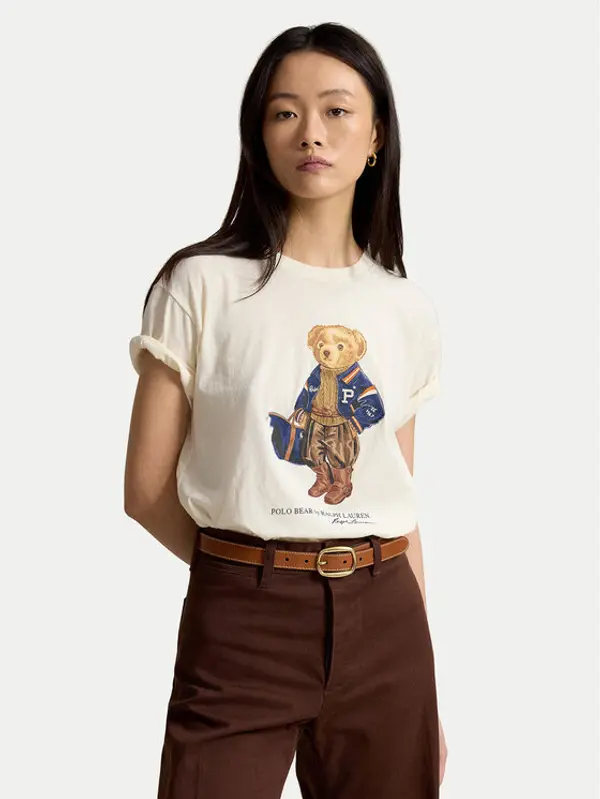 Polo Ralph Lauren Polo Ralph Lauren T-shirt 211B17774001 Bijela Regular Fit