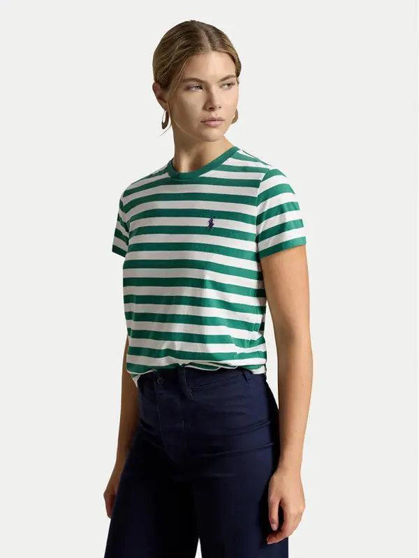 Polo Ralph Lauren Polo Ralph Lauren T-shirt 211B17779002 Zelena Regular Fit