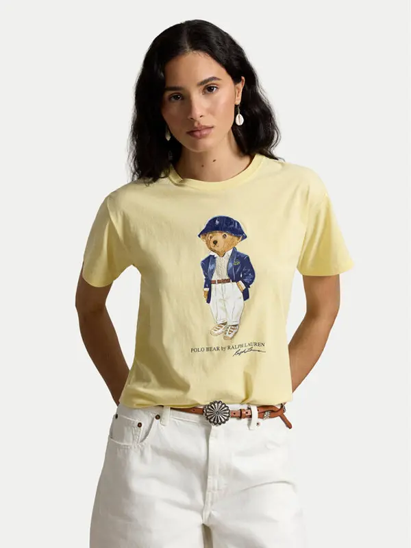 Polo Ralph Lauren Polo Ralph Lauren T-shirt 211B17792001 Svijetlo žuta Regular Fit