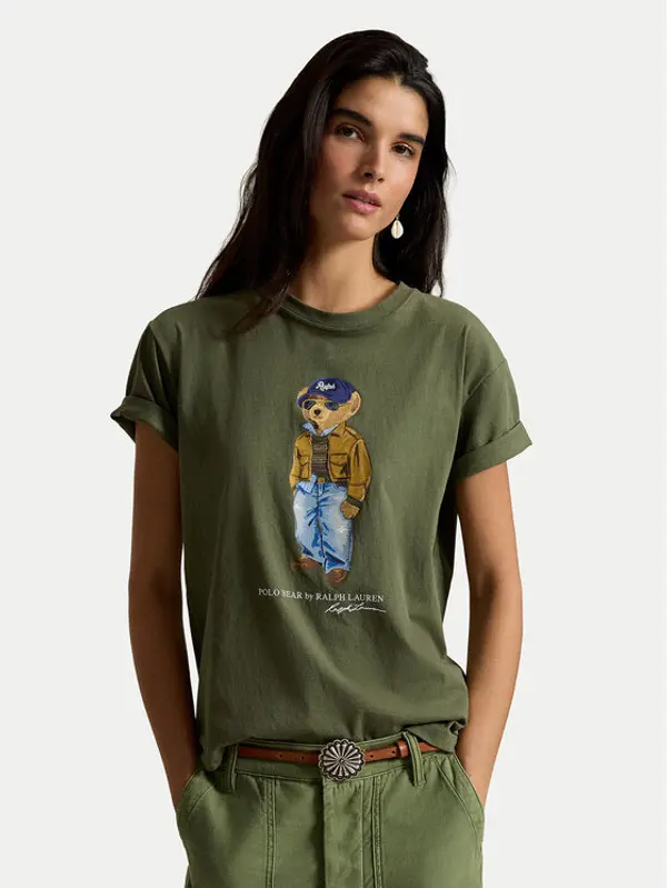 Polo Ralph Lauren Polo Ralph Lauren T-shirt 211B17806001 Tamno zelena Regular Fit