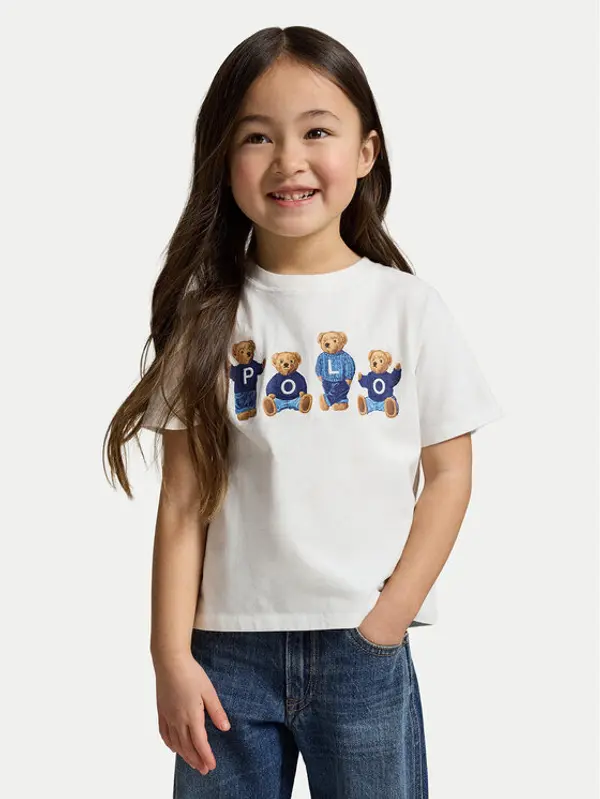 Polo Ralph Lauren Polo Ralph Lauren T-shirt 312A11851001 Bijela Regular Fit
