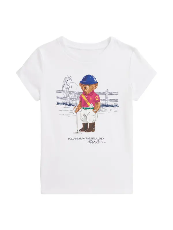 Polo Ralph Lauren Polo Ralph Lauren T-shirt 312A96120001 Bijela Regular Fit
