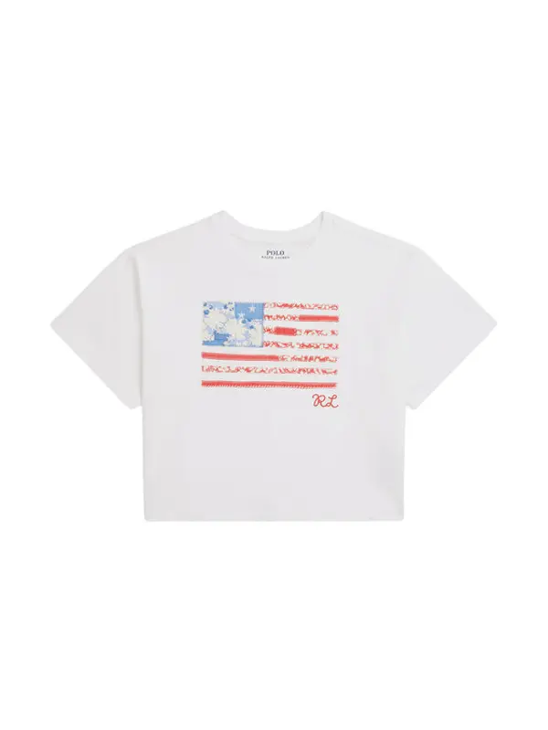 Polo Ralph Lauren Polo Ralph Lauren T-shirt 313A11751001 Bijela Boxy Fit