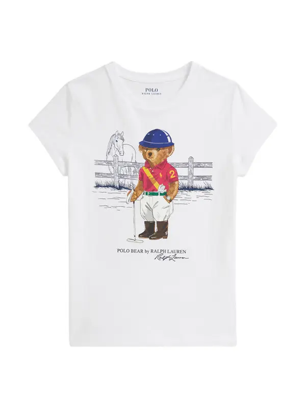 Polo Ralph Lauren Polo Ralph Lauren T-shirt 313A96120001 Bijela Regular Fit