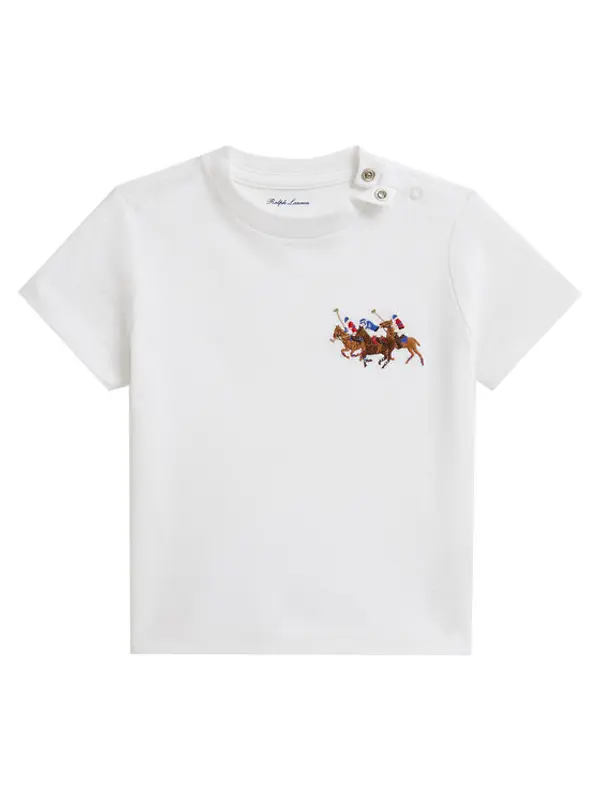 Polo Ralph Lauren Polo Ralph Lauren T-shirt 320A95734002 Bijela Regular Fit