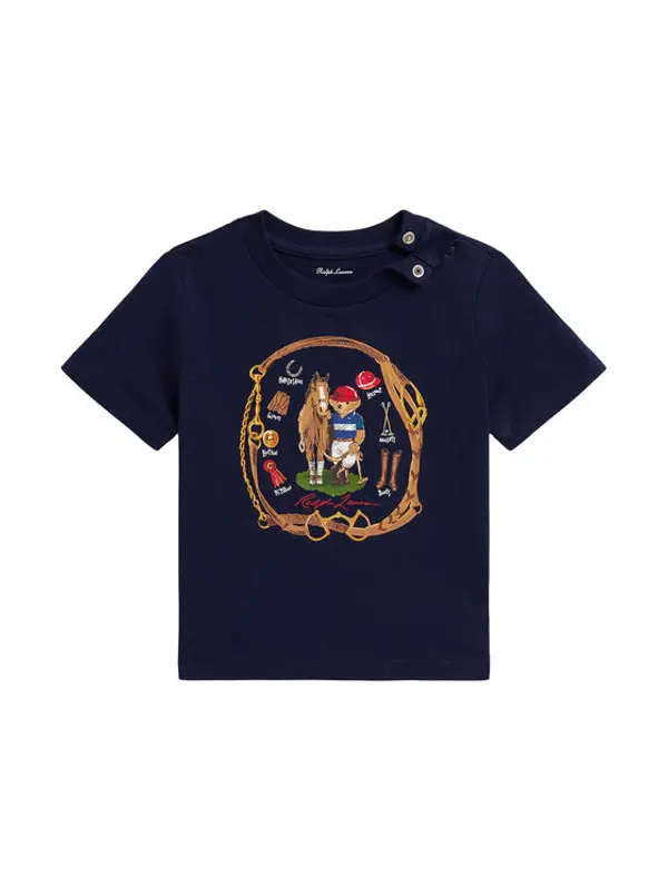 Polo Ralph Lauren Polo Ralph Lauren T-shirt 320A96608001 Tamnoplava Regular Fit