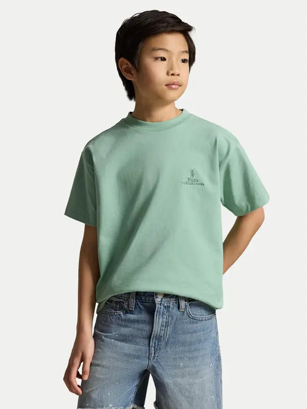 Polo Ralph Lauren Polo Ralph Lauren T-shirt 323A12286002 Zelena Oversize