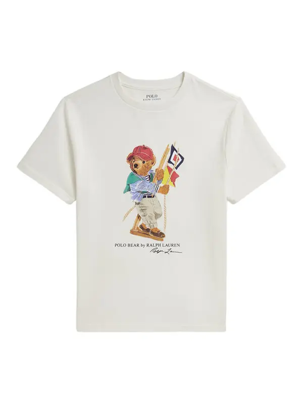 Polo Ralph Lauren Polo Ralph Lauren T-shirt 323A12428001 Écru Regular Fit