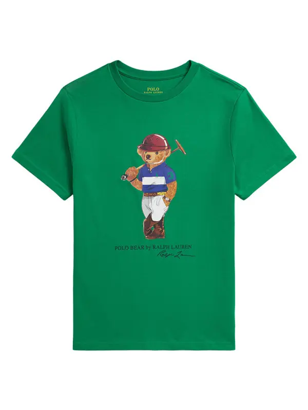 Polo Ralph Lauren Polo Ralph Lauren T-shirt 323A96607001 Zelena Regular Fit