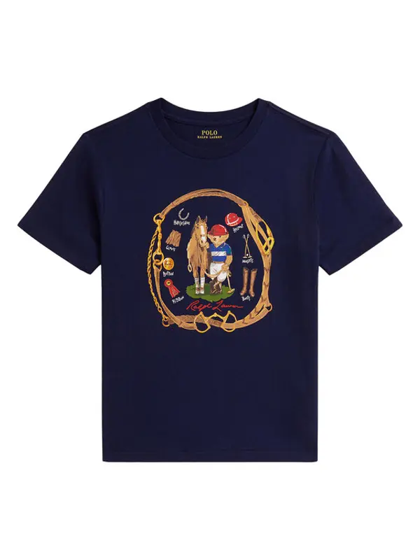 Polo Ralph Lauren Polo Ralph Lauren T-shirt 323A96608001 Tamnoplava Regular Fit