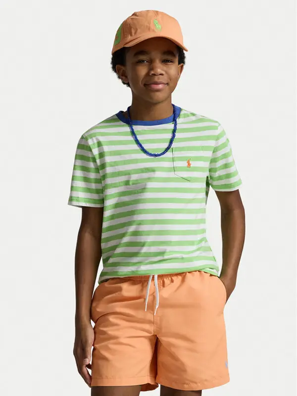 Polo Ralph Lauren Polo Ralph Lauren T-shirt 323B13586001 Zelena Regular Fit