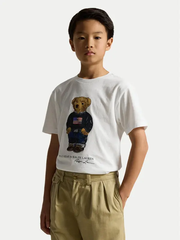 Polo Ralph Lauren Polo Ralph Lauren T-shirt 323P00508001 Bijela Regular Fit