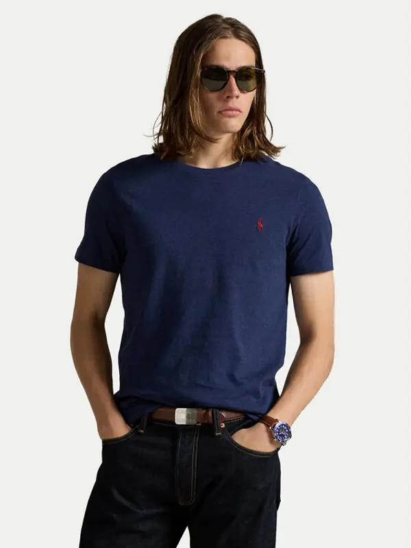 Polo Ralph Lauren Polo Ralph Lauren T-shirt 710671438282 Tamnoplava Slim Fit
