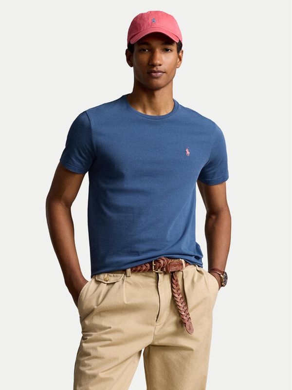 Polo Ralph Lauren Polo Ralph Lauren T-shirt 710671438373 Plava Custom Slim Fit