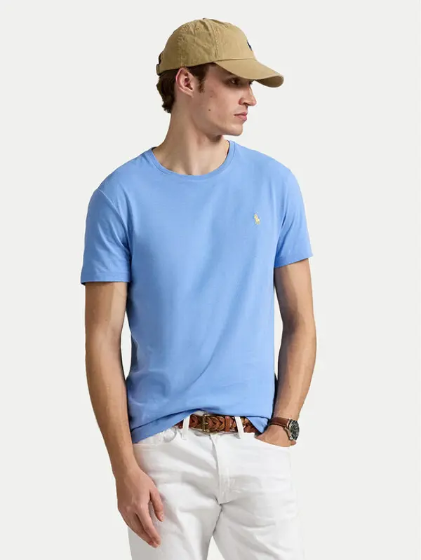 Polo Ralph Lauren Polo Ralph Lauren T-shirt 710671438454 Svijetloplava Custom Slim Fit
