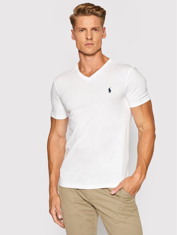 Polo Ralph Lauren Polo Ralph Lauren T-shirt 710671453008 Bijela Slim Fit