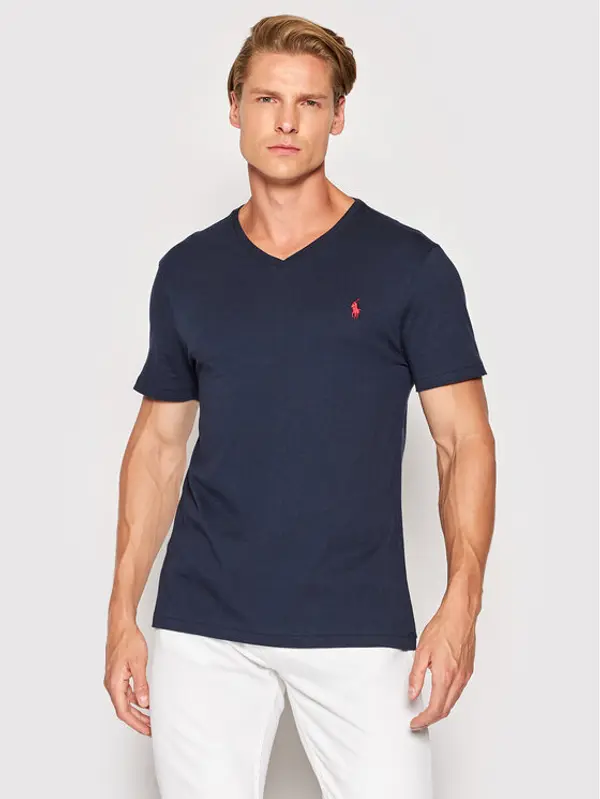 Polo Ralph Lauren Polo Ralph Lauren T-shirt 710671453091 Tamnoplava Custom Slim Fit