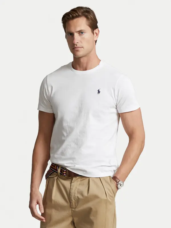 Polo Ralph Lauren Polo Ralph Lauren T-shirt 710680785 Bijela Custom Slim Fit