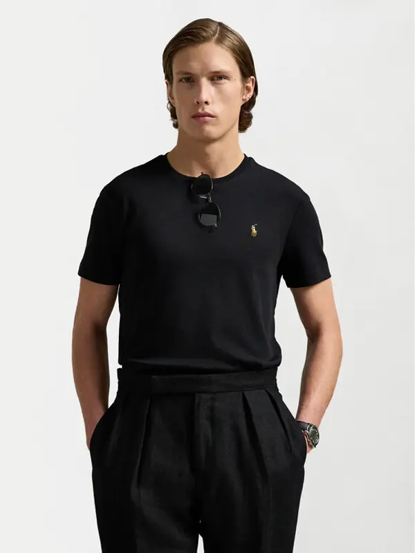 Polo Ralph Lauren Polo Ralph Lauren T-shirt 710740727 Crna Slim Fit