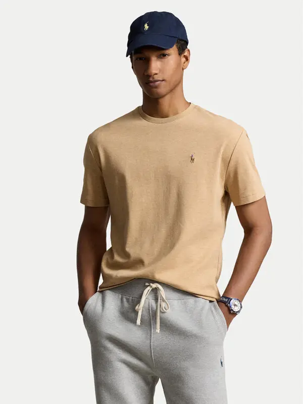 Polo Ralph Lauren Polo Ralph Lauren T-shirt 710740727072 Bež Slim Fit