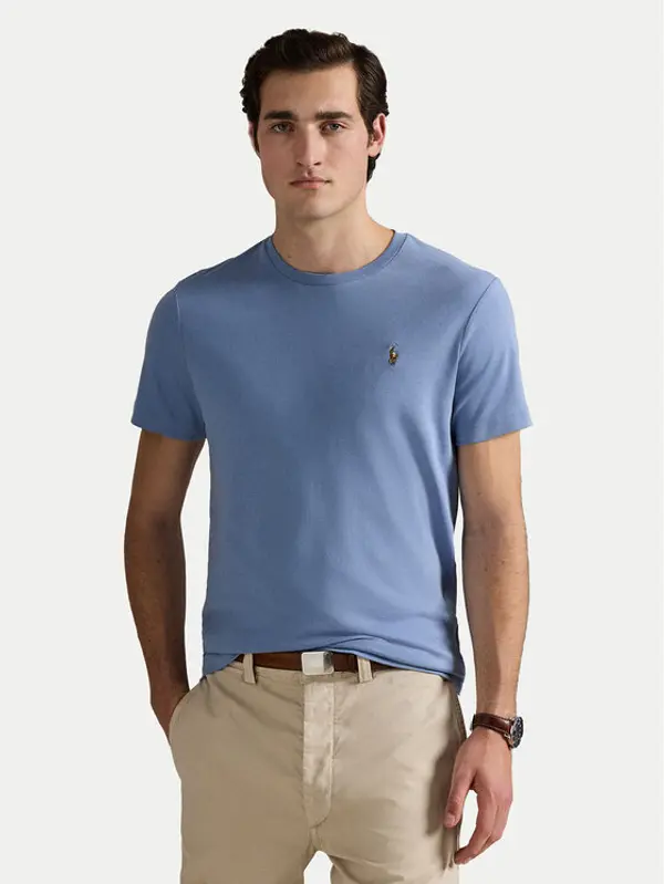 Polo Ralph Lauren Polo Ralph Lauren T-shirt 710740727095 Plava Custom Slim Fit