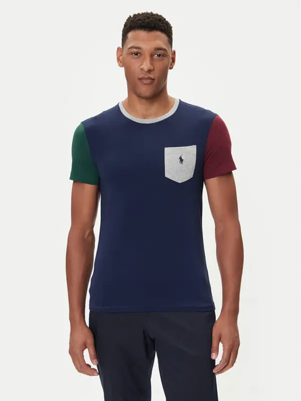 Polo Ralph Lauren Polo Ralph Lauren T-shirt 710849543003 Tamnoplava Custom Slim Fit