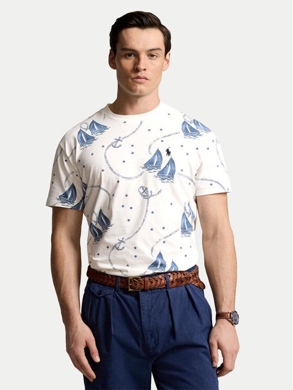 Polo Ralph Lauren Polo Ralph Lauren T-shirt 710941547001 Écru Classic Fit
