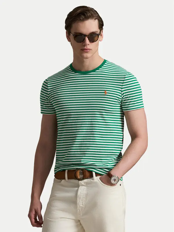 Polo Ralph Lauren Polo Ralph Lauren T-shirt 710956828500 Zelena Slim Fit