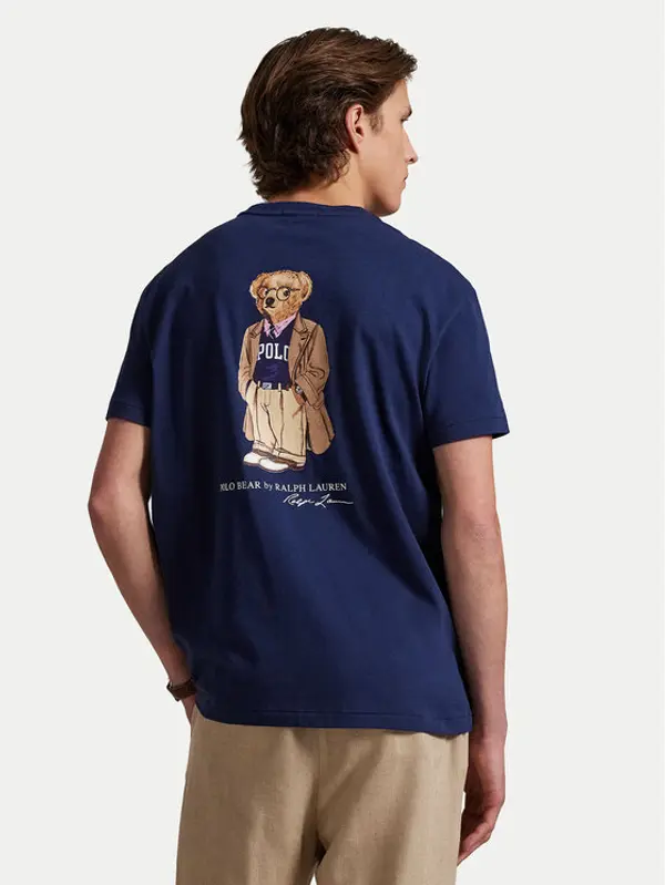 Polo Ralph Lauren Polo Ralph Lauren T-shirt 710974585001 Tamnoplava Custom Slim Fit