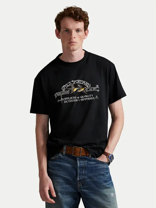 Polo Ralph Lauren Polo Ralph Lauren T-shirt 710981142001 Crna Classic Fit