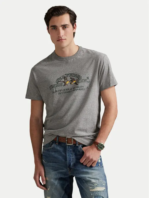 Polo Ralph Lauren Polo Ralph Lauren T-shirt 710981142002 Siva Classic Fit