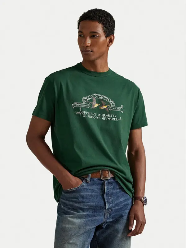 Polo Ralph Lauren Polo Ralph Lauren T-shirt 710981142004 Zelena Classic Fit