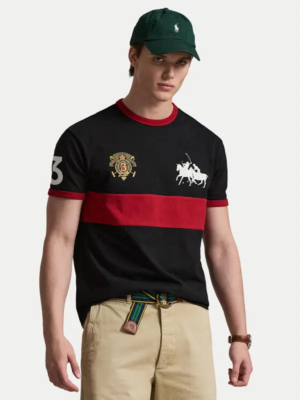 Polo Ralph Lauren Polo Ralph Lauren T-shirt 710B14218001 Crna Regular Fit