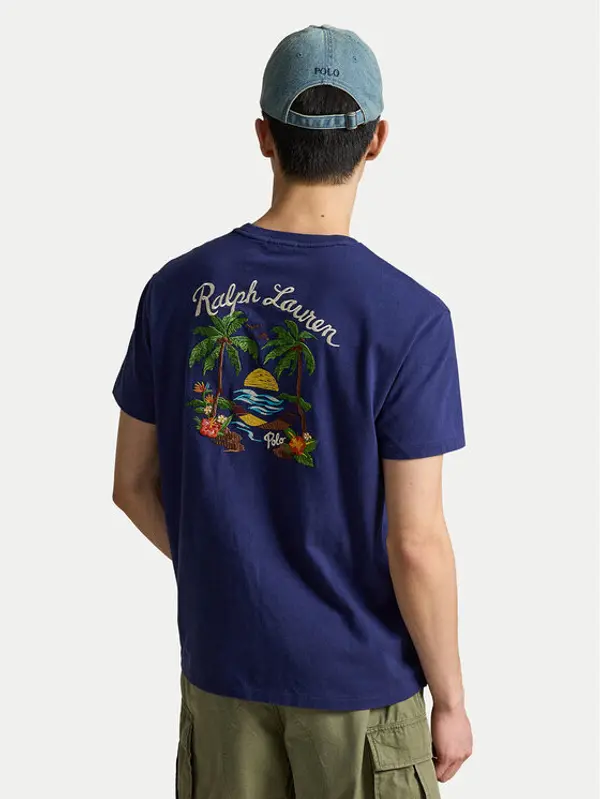 Polo Ralph Lauren Polo Ralph Lauren T-shirt 710B14586001 Tamnoplava Classic Fit