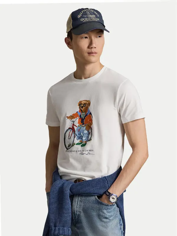 Polo Ralph Lauren Polo Ralph Lauren T-shirt 710B16612002 Bijela Regular Fit