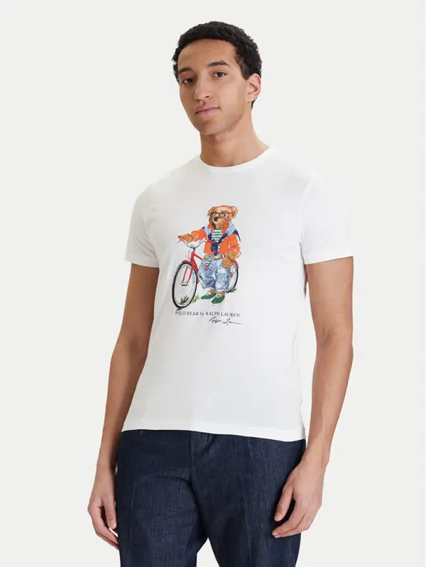 Polo Ralph Lauren Polo Ralph Lauren T-shirt 710B16612002 Bijela Regular Fit