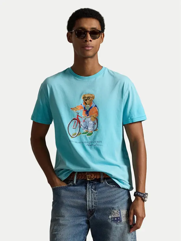 Polo Ralph Lauren Polo Ralph Lauren T-shirt 710B16613001 Plava Regular Fit