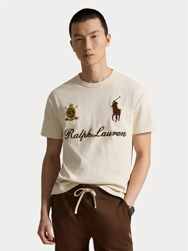 Polo Ralph Lauren Polo Ralph Lauren T-shirt 710B20010001 Krem Regular Fit